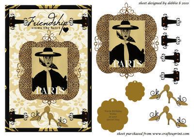 Paris Chic Friendship Card