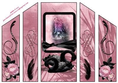 Black Swans Theatre Fold Card