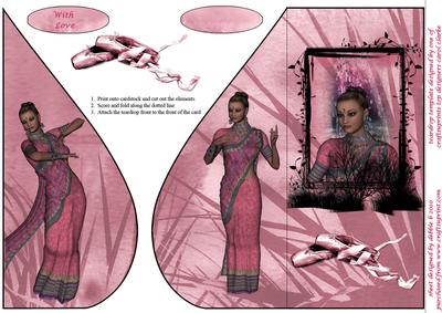 Rainia Teardrop Card