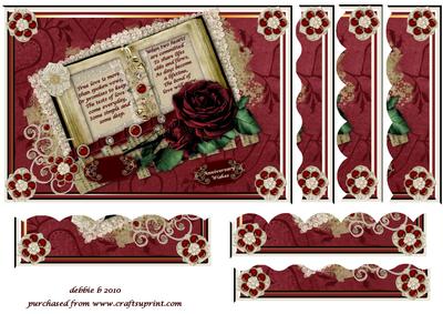 Anniversary Rose Wavey Edge Side Stacker