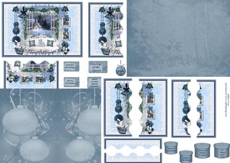 My Blue Christmas Side Stacker Kit