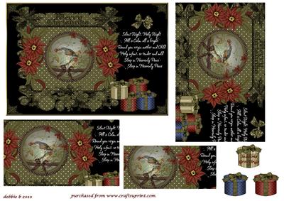 Silent Night Pyramid Card