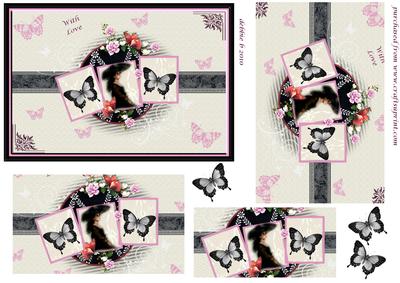 Beauty Framed Pyramid Card