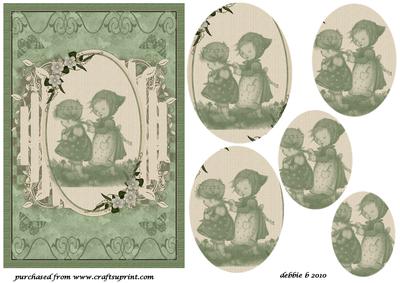 Beauty at Play Oval Pyramid Card