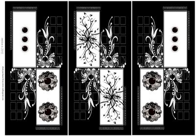 Black and White Tri Fold