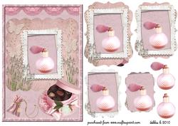 Perfume and Chocolates Shaped Pyramid Sheet