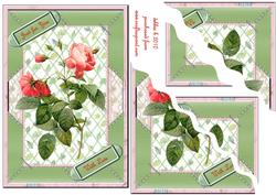 A Rose for You with Love Wavy Corner Stacker