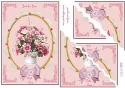 I Bring You Flowers Wavy Corner Stacker