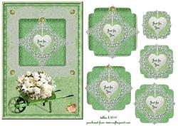 A Cream Bouquet Just for You Shaped Pyramid