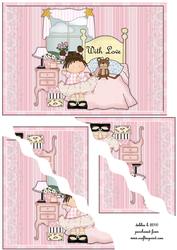 Little Pink Lady Wavy Edge Corner Stacker