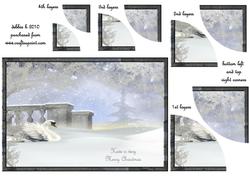 Snow Swans Round Edged Corner Stacker