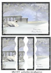 Christmas Swan Wavy Side Stacker