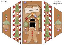 Gingerbread House Theater Card