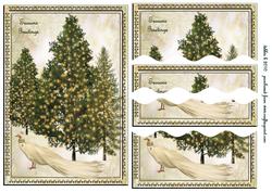 Christmas Peacock Wavy Side Stacker