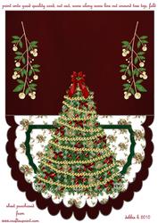 Christmas Tree Scalloped Over the Edge Card