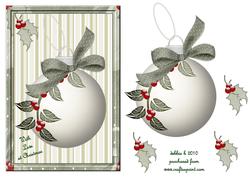 Christmas Bauble Quick Card