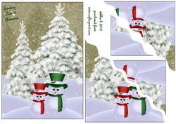 A Christmas Scene Wavy Corner Stacker