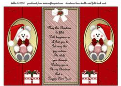Have a Very Beary Xmas Double Fold Back Card