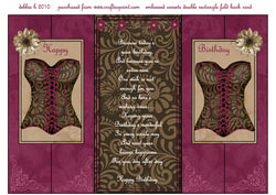 Double Corsets Double Fold Back Card
