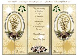 Golden Berries Double Fold Back Card