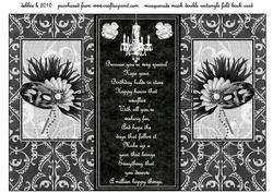Masquerade Mask Double Fold Back Sections