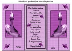 The Glassslippers Double Fold Back Card
