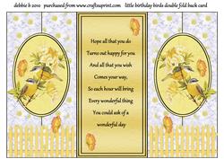 Natures Beauty Double Fold Back Card