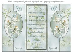 With Deepest Sympathy Doubl Fold Back Card