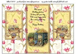 Little Garden Shed Double Fold Back Card