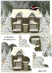 A Winters Scene Petal Corner Stacker