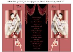 Bohemian Gypsy Double Fold Back Card