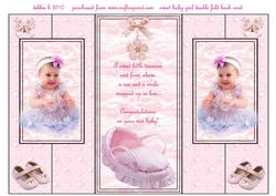 How Nice a New Baby Girl Double Fold Back