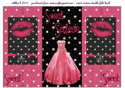 My Sweet Sixteen Double Fold Back Card