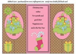 Pretty Little Trees Double Fold Back Card