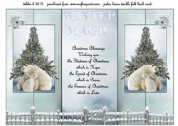 The Magic of Winter Double Fold Back Card