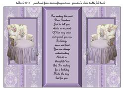 Grandma's Chair Double Fold Back Card