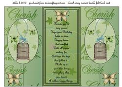 Cherish Every Moment Double Fold Back