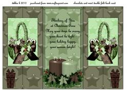 Chocolate and Mint Christmas Double Fold Back
