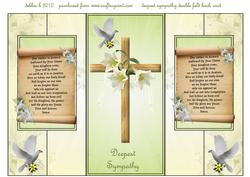 The Lords Prayer Sympathy Double Fold Back