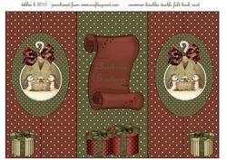 The First Snow-el Double Fold Back Card
