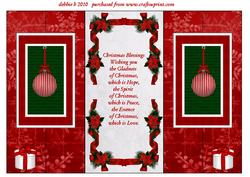 Have a Merry Christmas Double Fold Back Card