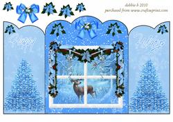 A Christmas View Scalloped Gatefold Card