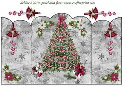 Oh! Christmas Tree Scalloped Gatefold Card
