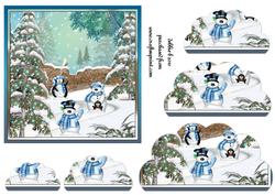 Winter Friends Scalloped Bottom Stacker