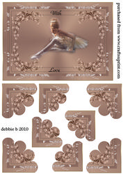 Lone Ballerina Quadro Petal Corner Stacker