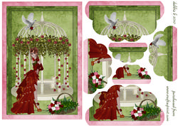 Romantic Gazebo Top and Bottom Scalloped Stacker