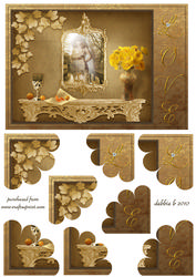 Golden Love Quadro Petal Corner Stacker