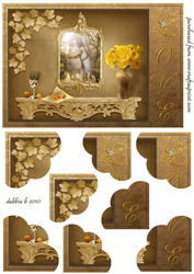 Love and Diamonds Quadro Triple Scallop Stacker