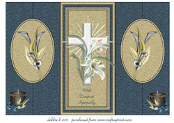 With Deepest Sympathy Double Fold Back