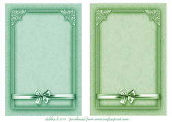Beautiful Frames Teal and Pale Green
